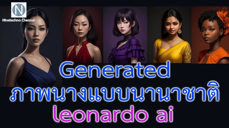 Generated ภาพนางแบบนานาชาติด้วย leonardo ai