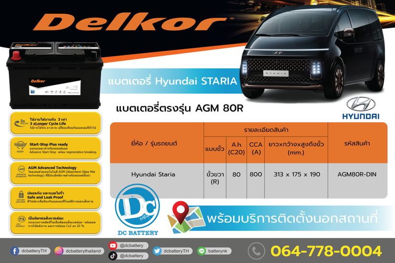 [DC BATTERY แบตเตอรี่รถยนต์ติดตั้งถึงที่] แบตเตอรี่รถยนต์ Hyundai ...