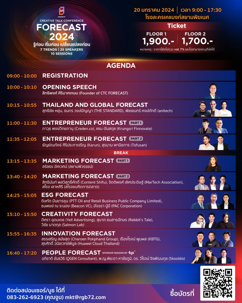 [CREATIVE TALK] 🔴 เปิดตัว Agenda งาน AP Thailand Presents CTC FORECAST