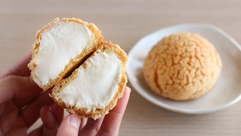 Craquelin Cream Puff with Mascarpone Cream | Choux au Craquelin Recipe