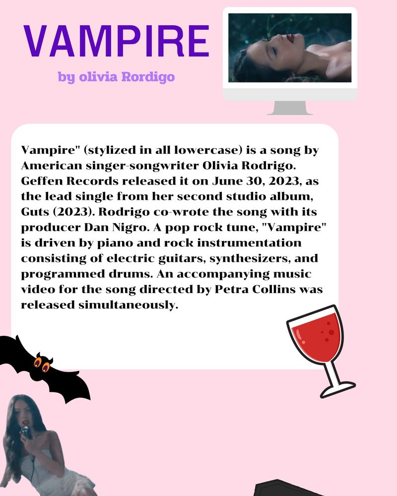 [อิเจี๊ยบชอบชีชมพู] VAMPIRE BY OLIVIA RODRIGO