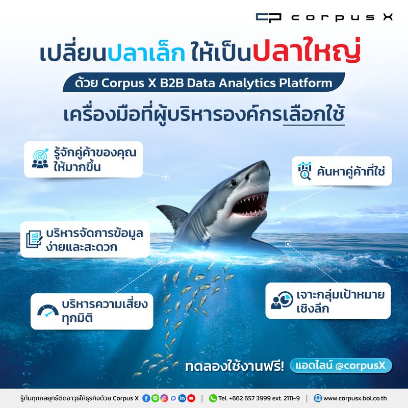 [Corpus X] เปลี่ยนปลาเล็ก ให้เป็นปลาใหญ่ ด้วย Corpus X B2B Data ...