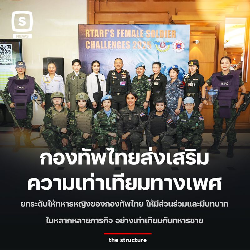 [The Structure] กองทัพไทยส่งเสริม ความเท่าเทียมทางเพศ ยกระดับให้ทหาร ...
