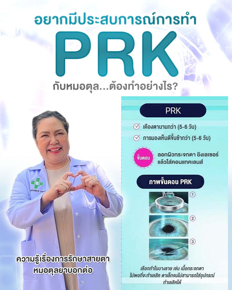 [หมอตุลยาเลสิค Dr.Tulaya LASIK Community] Ep.992 อยากทำ PRK มีขั้นตอน ...