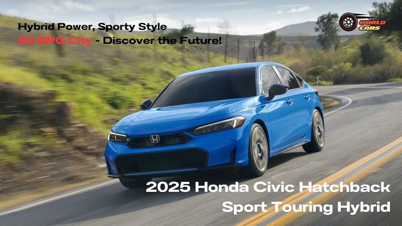 2025 Honda Civic Hatchback Sport Touring Hybrid | Sporty Hybrid Power with 50 MPG City Fuel Economy