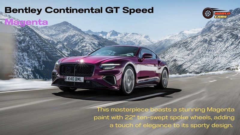 Bentley Continental GT Speed Magenta – Luxury, Power, and Hybrid Innovation in One Supercar