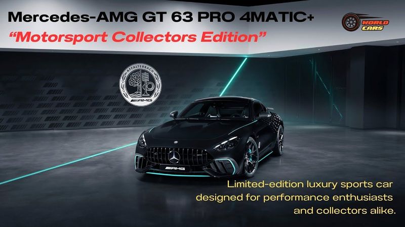 Mercedes-AMG GT 63 PRO 4MATIC+ Motorsport Collectors Edition - 612 HP V8 Biturbo Only 200 Units Made