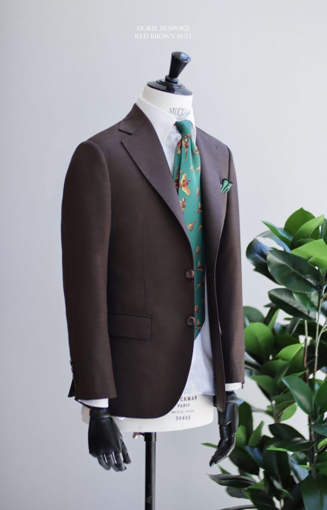 ตัดสูทสีน้ำตาล สไตล์คลาสสิค DGRIE Red Brown Classic Suit - DGRIE