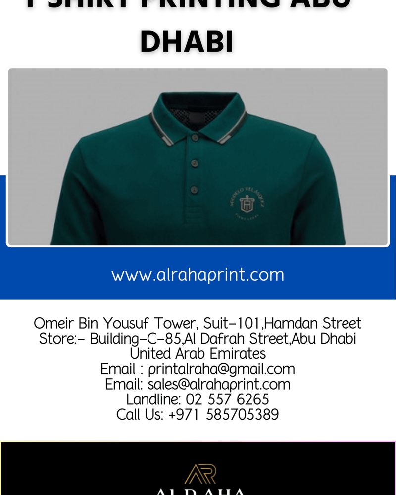 [Al Raha Print] T Shirt Printing Abu Dhabi