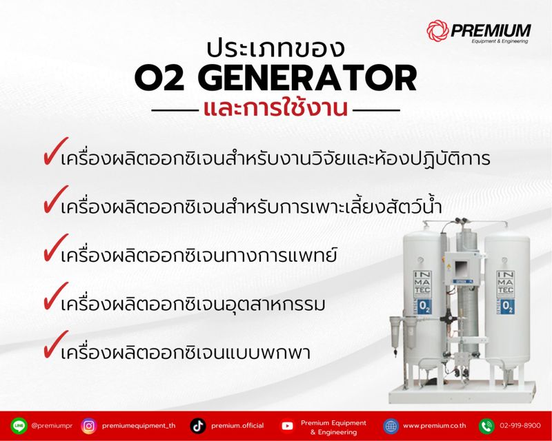 [premium.equipment] O2 Generator ในอุตสาหกรรม -ประเภทของ O2 Generator ...