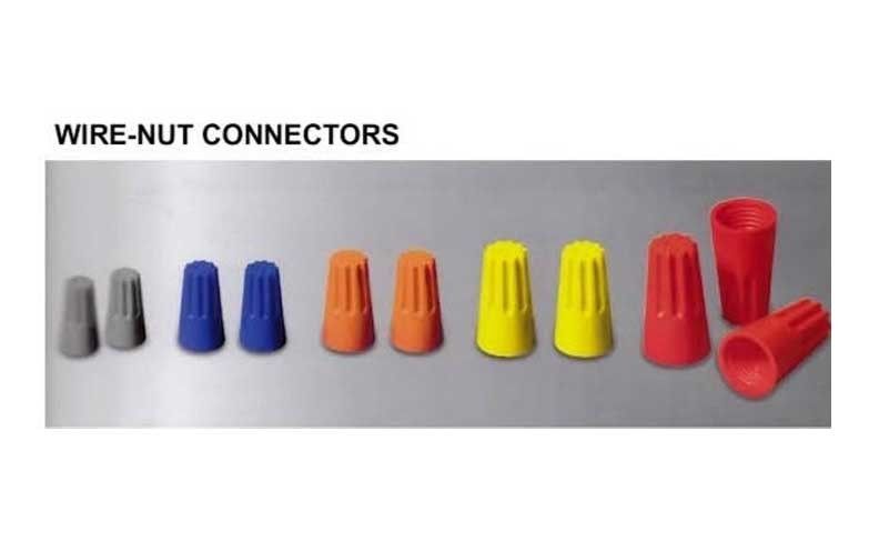 สีของ Wire Nut ที่แตกต่างกัน กับ ขนาดสายไฟ