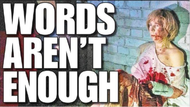 [ชตระกูล ศรีสวัสดิ์] แค่คำพูด...ไม่พอ! (ภาพปกจากThe New York Post.)
ทรัมป์เขียนข้อความว่า ‘วลาดิเมียร์ หยุด!’ หลังจากที่รัสเซียเปิดฉากโจมตีเคียฟที่อันตรายที่สุดนับตั้งแต่ฤดูร้อนปีที่แล้ว