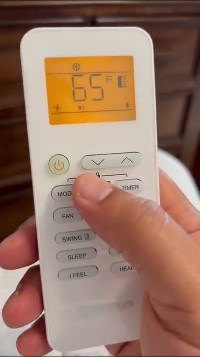 AURUS MINI SPLIT how to change from Celsius to Fahrenheit! How to change remote from celsius.