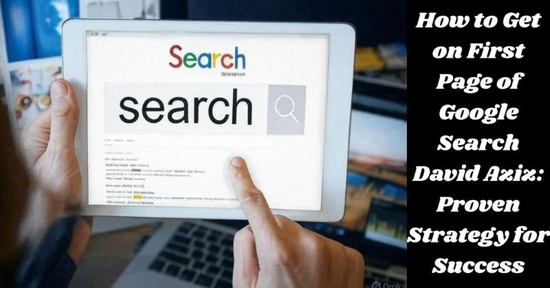 How to Get on First Page of Google Search David Aziz: Proven Strategy for Success