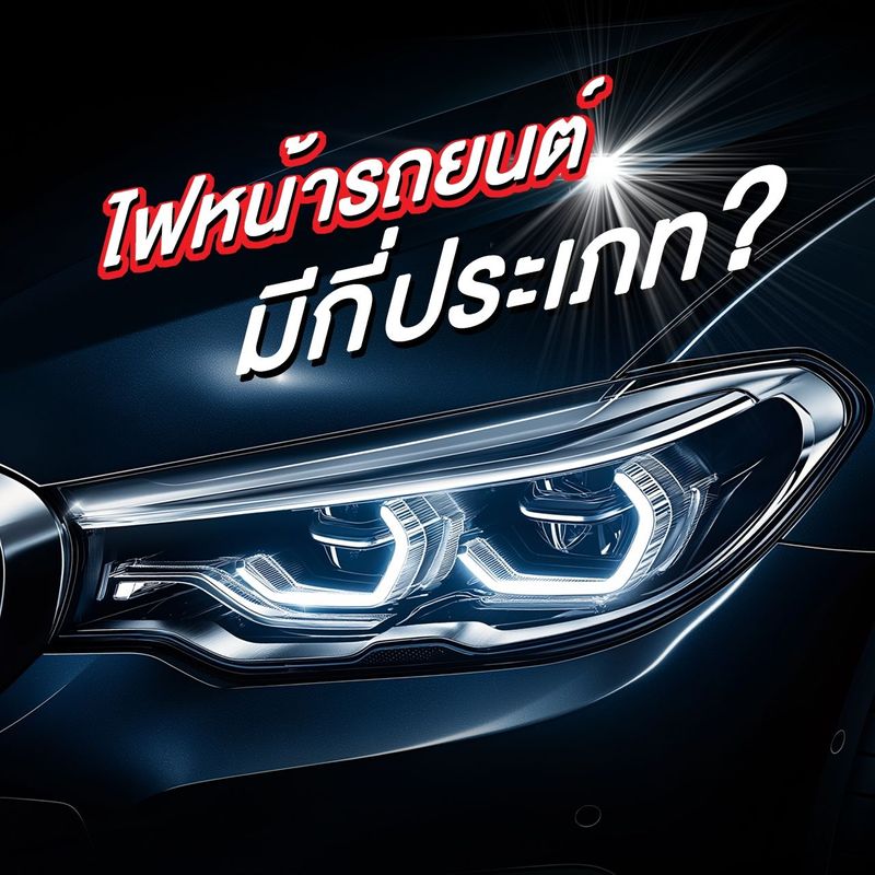 ไฟหน้ารถยนต์มีกี่ประเภท?