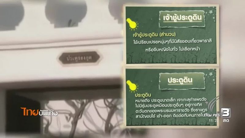 เพียงคำเดียว สำนวน ”เจ้าชู้ประตูดิน” กับถิ่นสาวชาววัง
