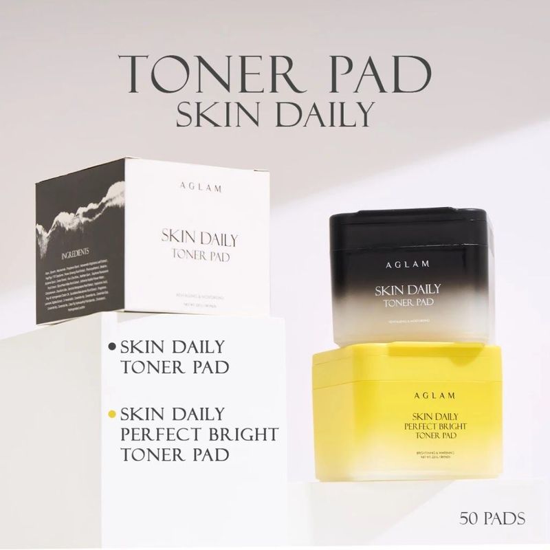 AGLAM TONER PAD SKIN DAILY - 1 กระปุก 50 แผ่น