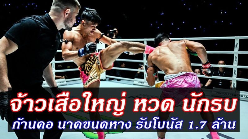 จ้าวเสือใหญ่ VS นักรบ เตะก้านคอ นาคขนดหาง แม่ไม้มวยไทย