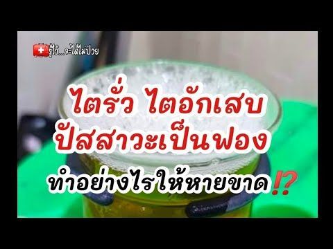 ไตรั่ว ไตอักเสบ ปัสสาวะเป็นฟอง ต้องรักษาอย่างไร⁉️ให้หายขาด|รู้ไว้จะได้ไม่ป่วย|ไตวาย|ปัสสาวะเป็นฟอง