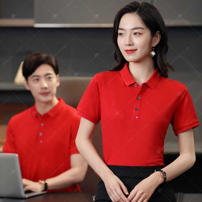 Mẫu Áo Polo Đồng Phục Doanh Nghiệp Vải Hapimax