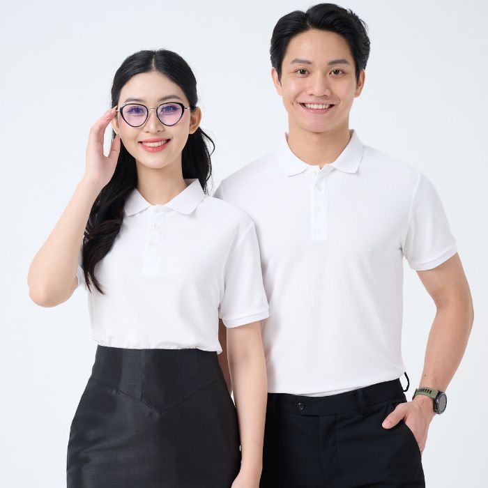 Mẫu Áo Thun Đồng Phục Công Ty Vải Coolmate Trắng Trơn