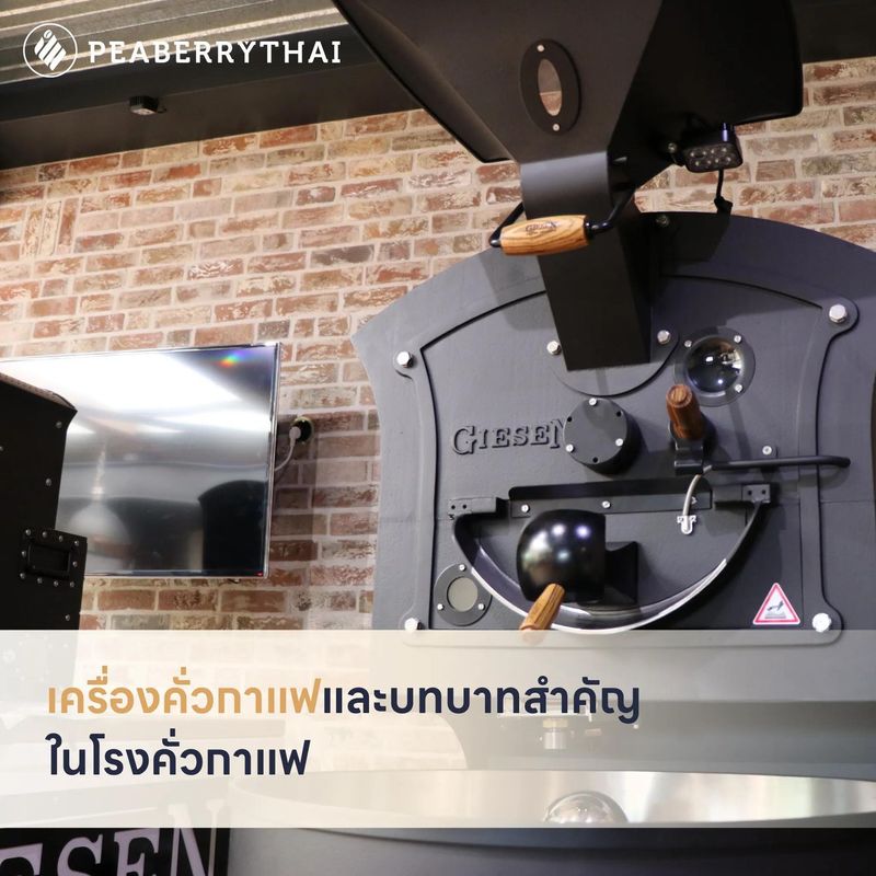 เครื่องคั่วกาแฟและบทบาทสำคัญในโรงคั่วกาแฟ | Peaberry Thai
