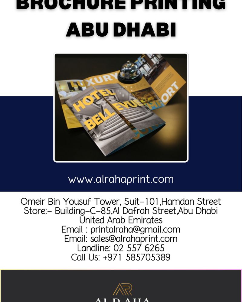 [Al Raha Print] brochure printing abu dhabi