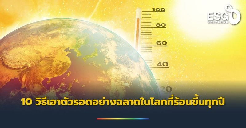 10 วิธีเอาตัวรอดอย่างฉลาดในโลกที่ร้อนขึ้นทุกปี - ESG Universe