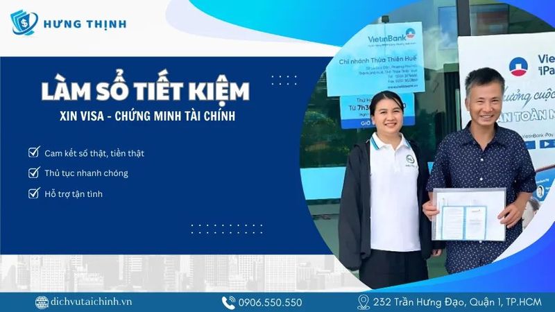 Dịch vụ làm sổ tiết kiệm xin visa giá rẻ, không thế chấp #1