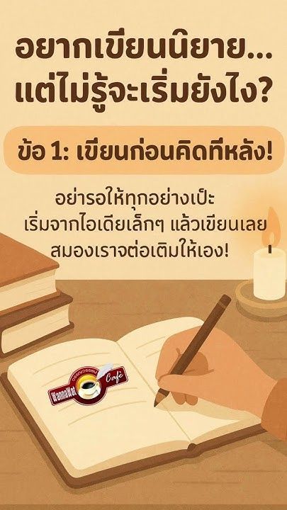 เขียนนิยาย เริ่มต้นอย่างไร