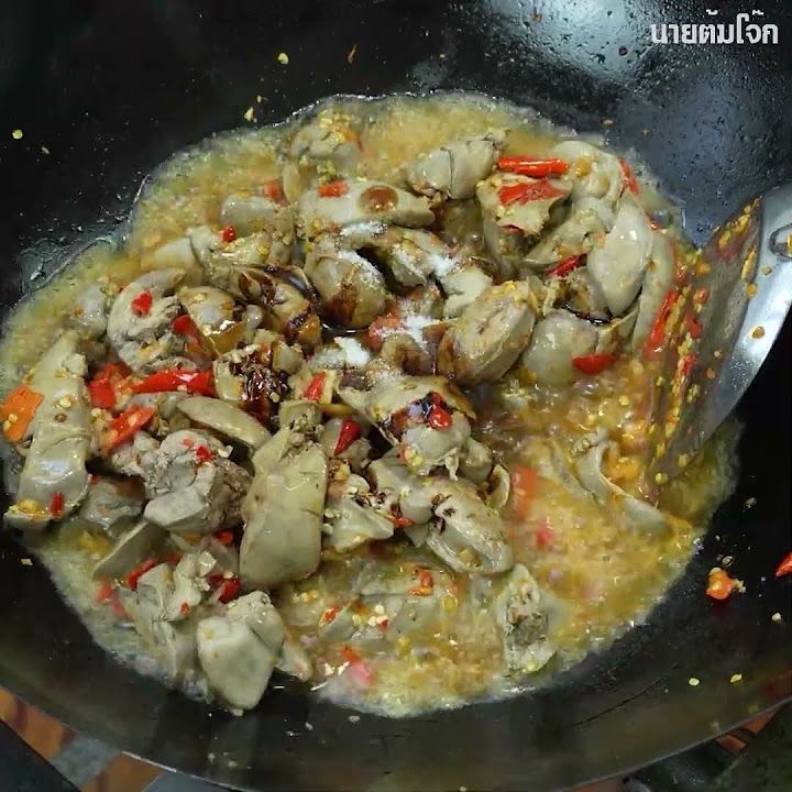 ตับไก่ผัดยี่หร่า เมนูตับอร่อยๆครับ