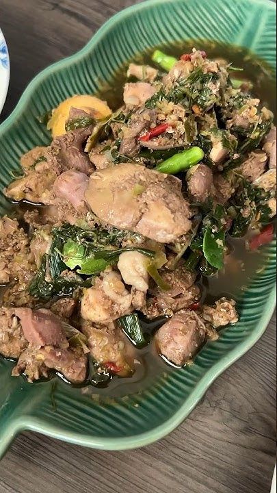 เมนูหมกหม้อเครื่องในไก่ ตับไก่นุ่มๆ สมุนไพรหอมๆ #เมนูบ้านๆ