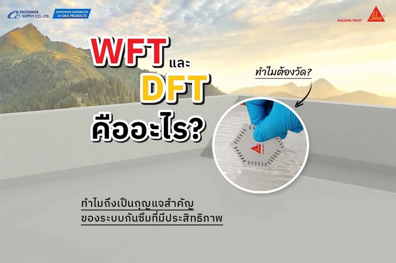 WFT และ DFT ระบบกันซึม คืออะไร? เข้าใจง่ายๆ อ่านเลย! โปรซูเมอร์ ซัพพลาย | เคมีภัณฑ์ก่อสร้าง ซิก้า แลงโก้ ราคาโรงงาน ขายปลีก/ส่ง