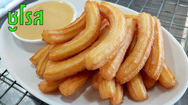 ชูโรส ปาท่องโก๋สเปน กรอบนอก นุ่มใน อร่อยมาก