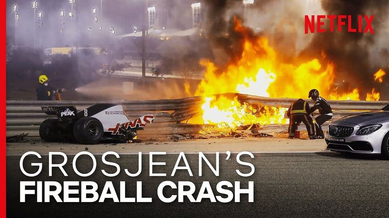 Grosjean’s Insane Fireball Crash | Formula 1: Drive To Survive S3 | Netflix