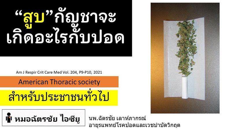 กัญชา สูบก็มีอันตราย ต้องระวังการสูดกัญชา : Marijuana