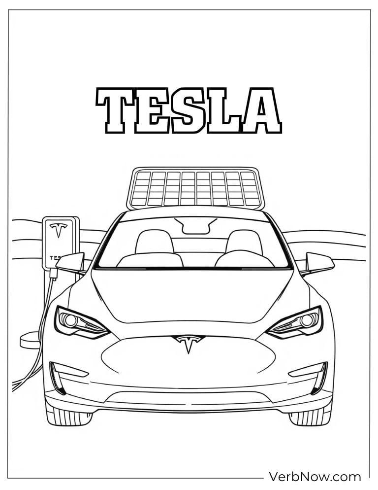 22 Free Tesla Coloring Pages to Download (PDF Printable)