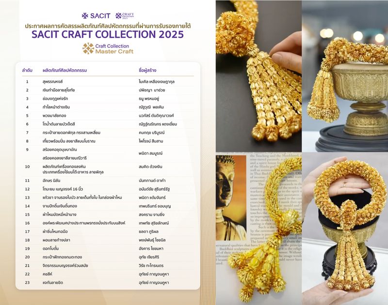 [MALAKARN] SACIT Craft Collection 2025 - Master Craft SACIT ขอร่วมแสดง ...