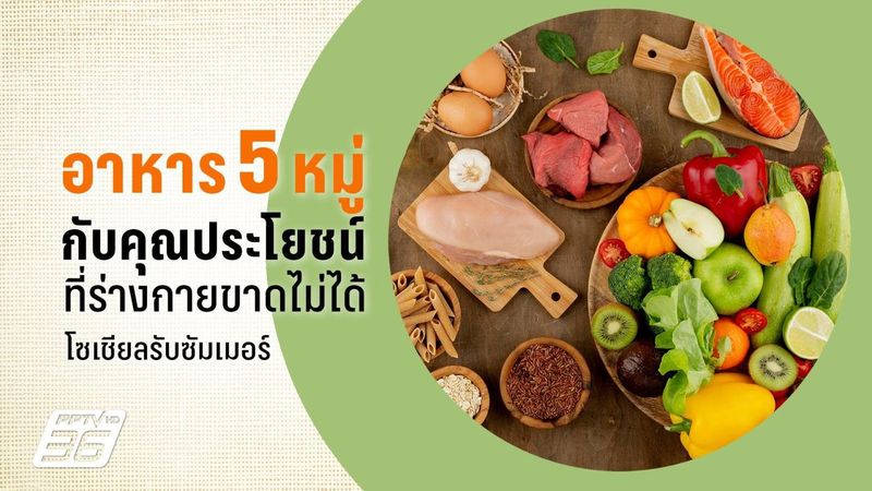 อาหาร 5 หมู่มีอะไรบ้าง สัดส่วนการทานที่ดีในแต่ละวันเป็นอย่างไร