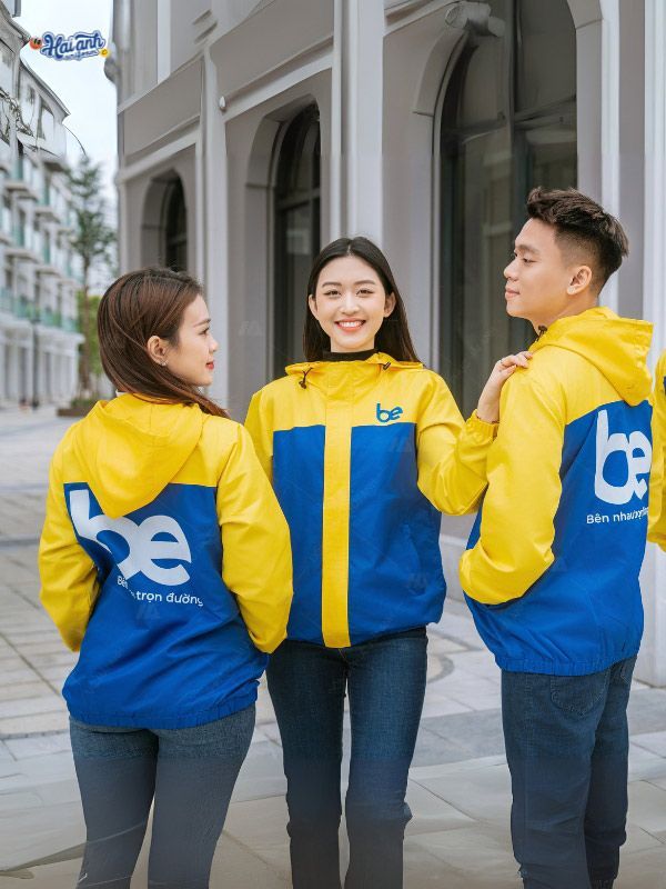 Mẫu Áo Khoác Đồng Phục Công Ty Màu Xanh Ya Be