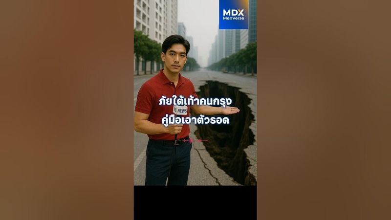 รู้ทัน ”แผ่นดินทรุด” คู่มือเอาตัวรอด #mdx #แบรนด์ผู้ชายอันดับ1 #สุขภาพผู้ชาย #แผ่นดินทรุด #เอาตัวรอด