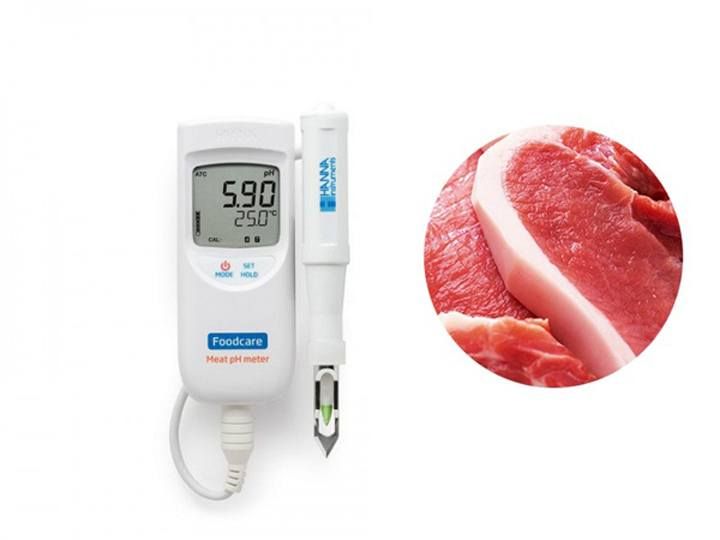 [Máy đo pH Hanna THB] Máy đo PH nhiệt độ trong thịt Hanna HI99163 ...