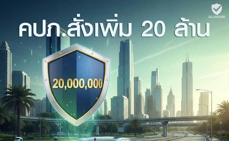 🚨 ด่วน! คปภ. สั่งเพิ่มวงเงินคุ้มครอง ”บุคคลภายนอก” ขั้นต่ำ เป็น 20 ล้านบาท เริ่มปี 69