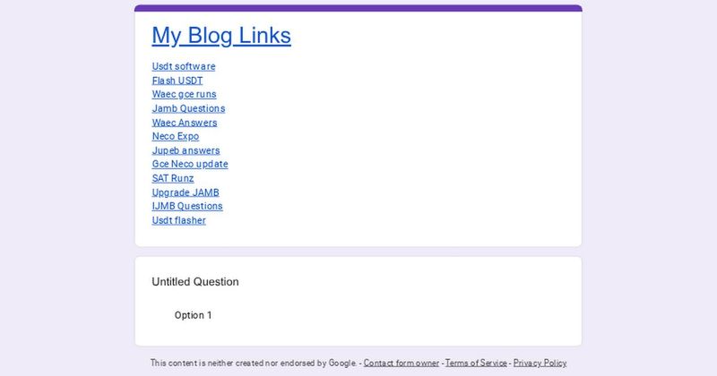 My Blog Links