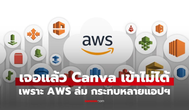 ด่วน Amazon Web Service ล่ม พากระทบหลายโปรแกรม! ออนไลน์