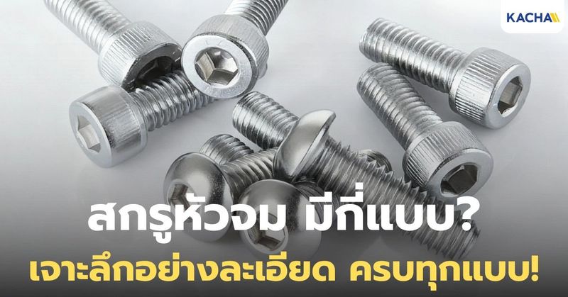 สกรูหัวจม คืออะไร มีกี่แบบ เลือกยังไงให้งานเนี๊ยบ?