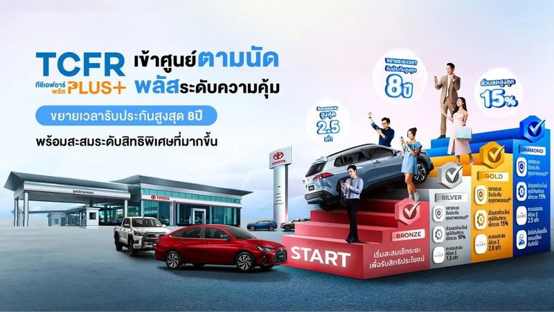 คุ้มเกินคาด! เช็กระดับและสิทธิประโยชน์โปรแกรม TCFR Plus+ ดูแลรถที่ให้คุณมากกว่าแค่เช็กระยะ