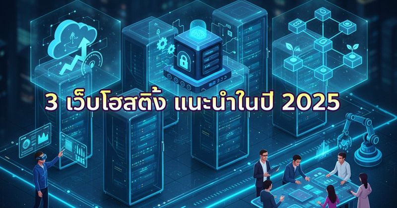 3 เว็บโฮสติ้งน่าใช้ ปี 2025 | HOSTATOM, RUK-COM, HOSTINGER