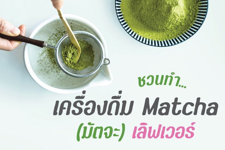 ชวนทำ...เครื่องดื่ม Matcha (มัตจะ) เลิฟเวอร์
