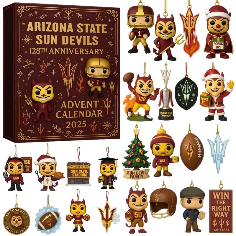 [AdventCalendar Gift Global Store] 🔥 Arizona State Sun Devils Advent